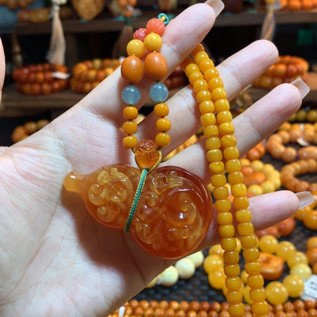 【闪购商品】蜜蜡吊坠(赠链)未镶嵌蜜蜡吊坠