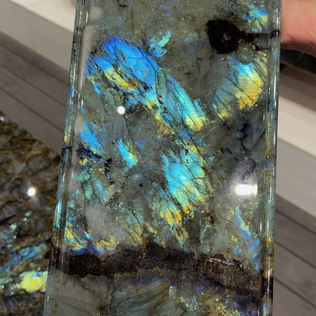 木蓝翡翠奢石茶盘