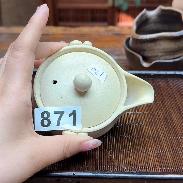 纯手工制作粗陶茶具艳
