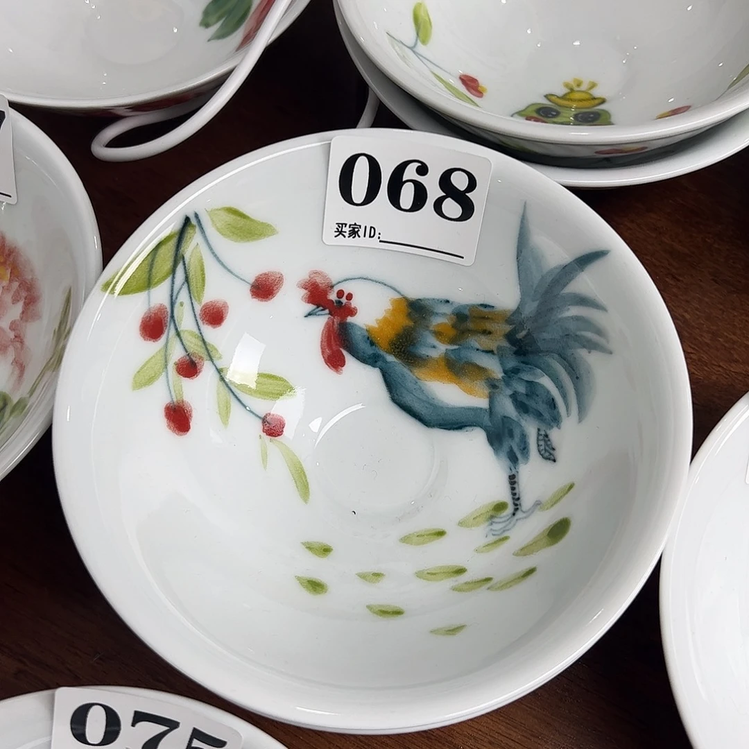瓷片景德镇陶瓷手工手绘制作