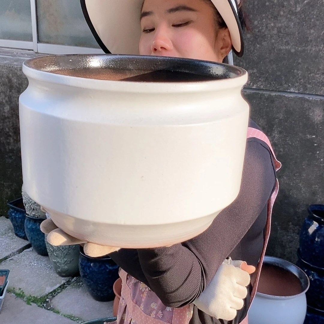 紫砂花盆正品口25高18