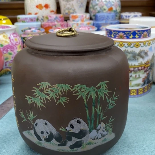 瓷片茶叶罐密封罐储物罐