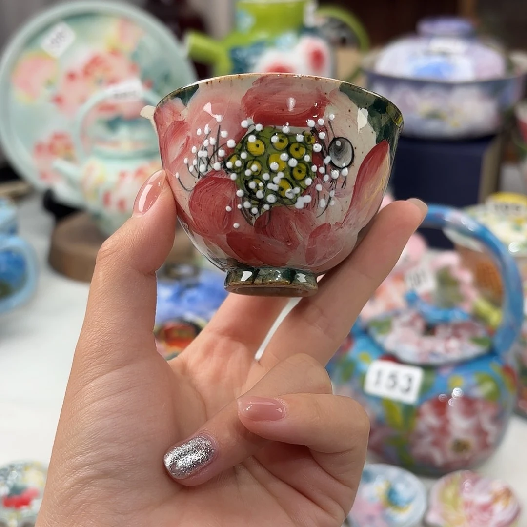 景德镇手绘高温釉下彩陶瓷茶具