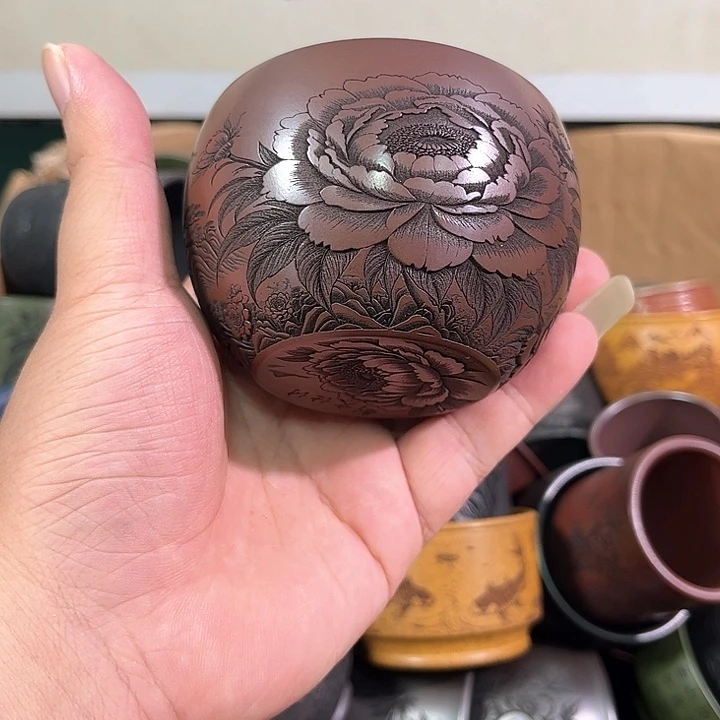 茶杯紫砂全手工紫砂主人杯