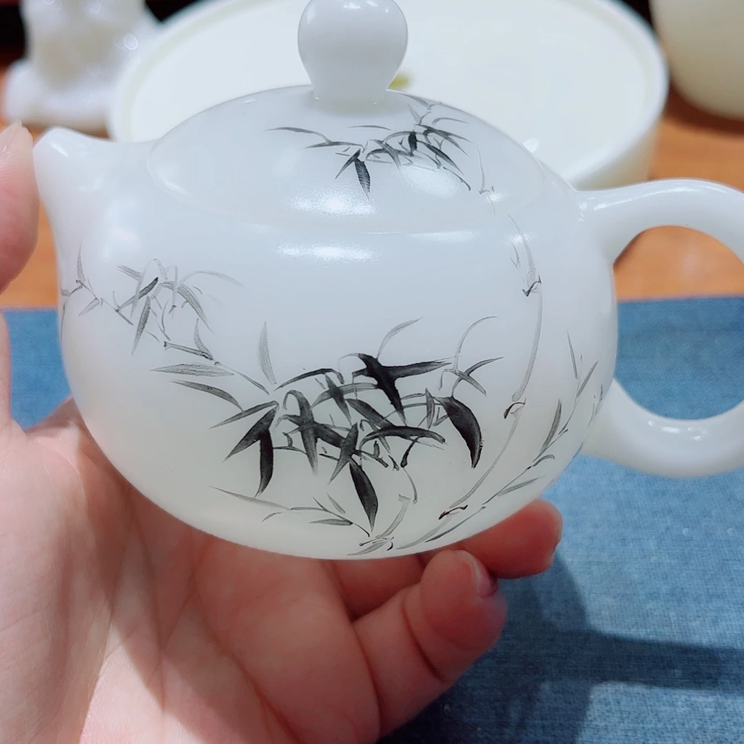 陶瓷素烧璞玉190ccc手绘11111