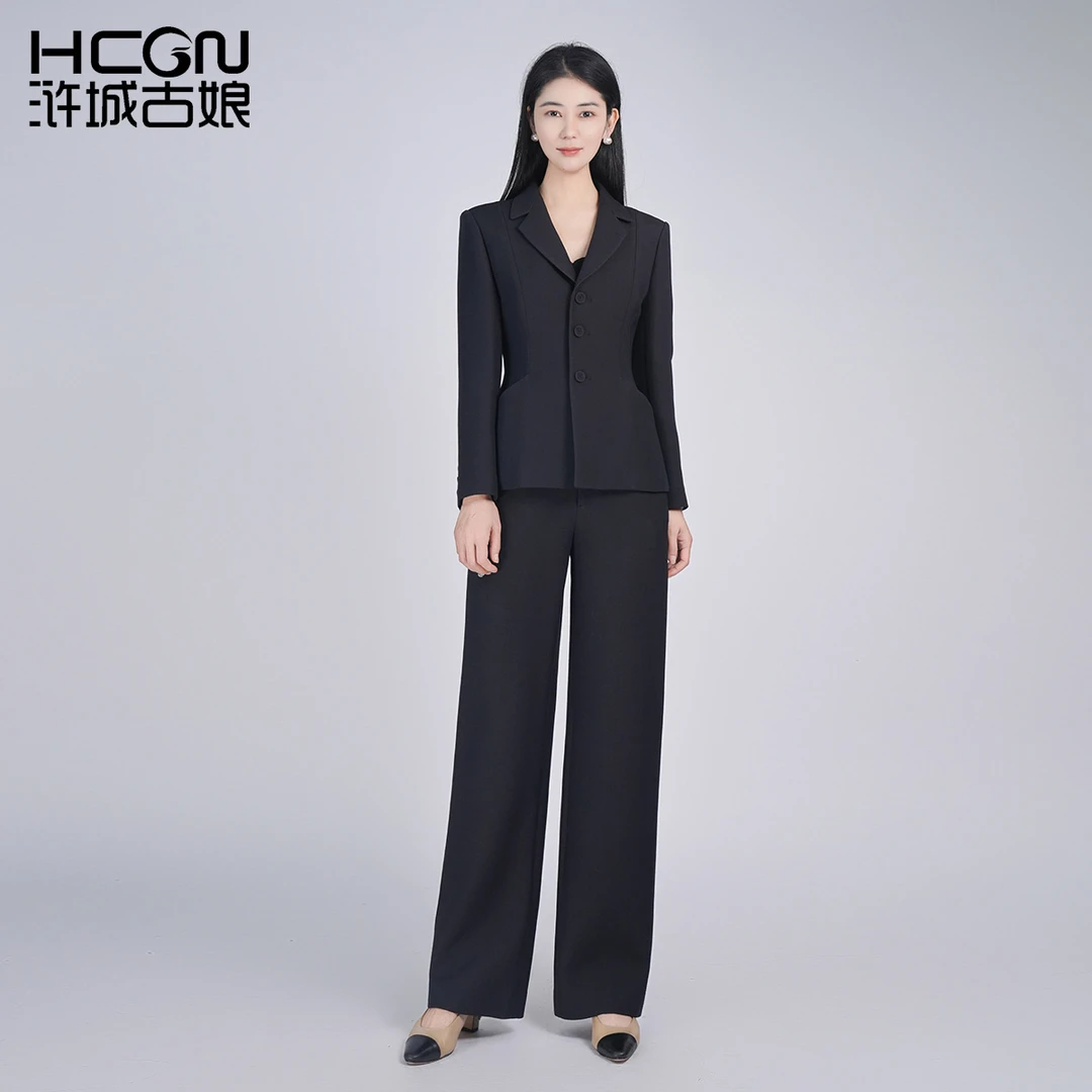 【高定系列】羊毛桑蚕丝西服气质子川套装HCSS050879+HCSS050880