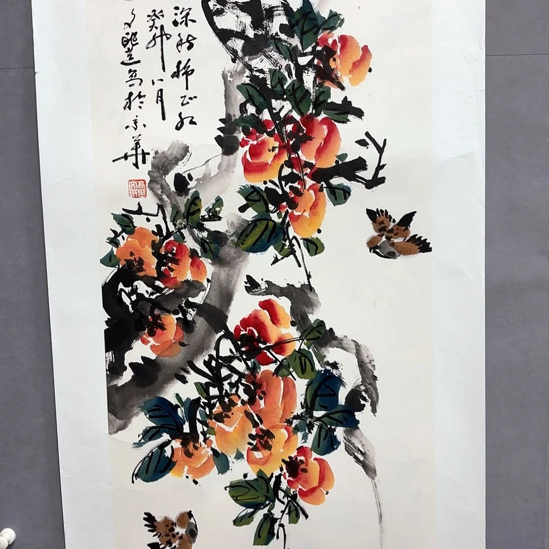 国画艺术家真人手绘