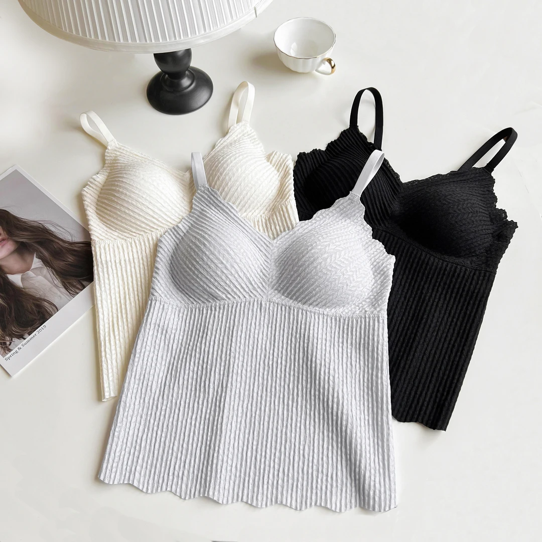 麦穗蕾丝美背吊带 AS203