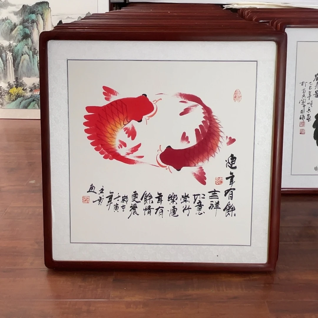 国画带框尺寸63*63厘米