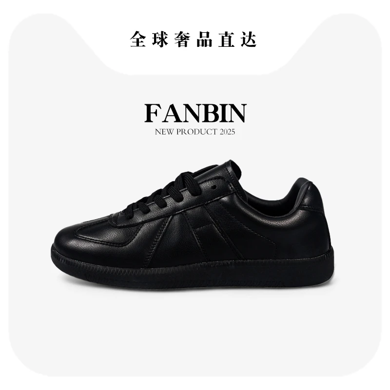 德训鞋百搭男女同款2025新款阿甘鞋时尚运动休闲鞋经典复古厚底