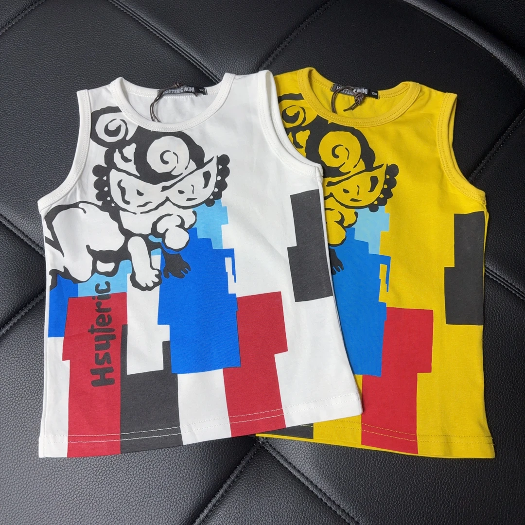 .7005【撅屁娃娃】夏季休闲百搭儿童砍袖背心