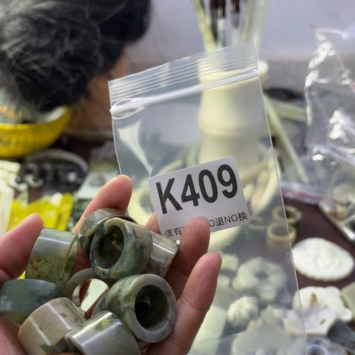 蛇纹石玉发饰合金王*多