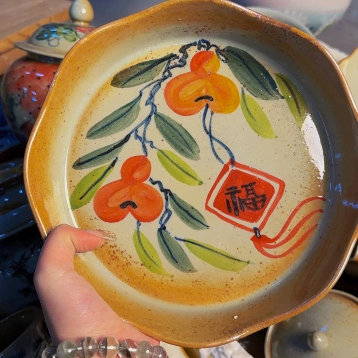 瓷片景德镇陶瓷手工手绘