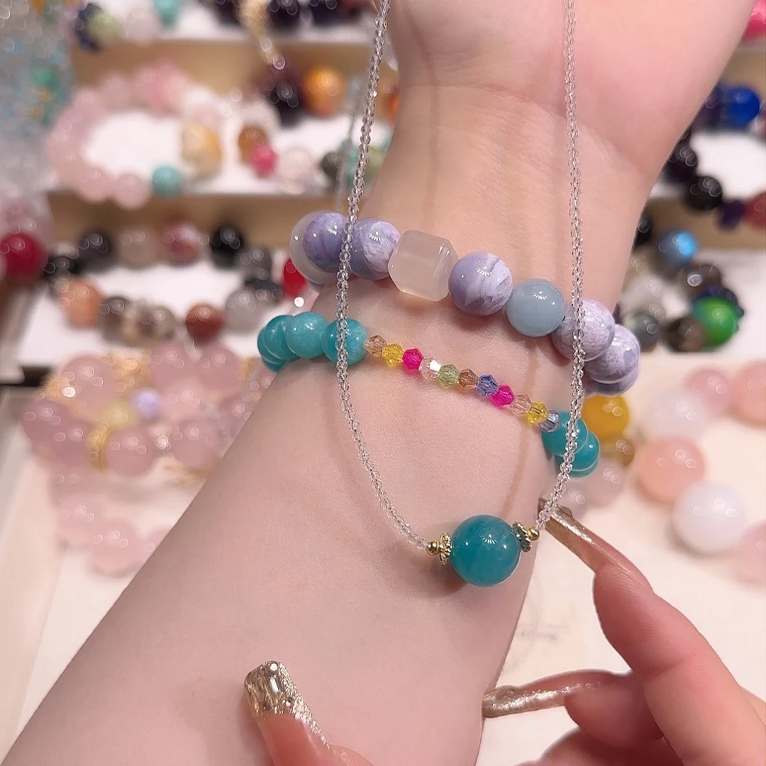 水晶手镯未镶嵌多样性发一