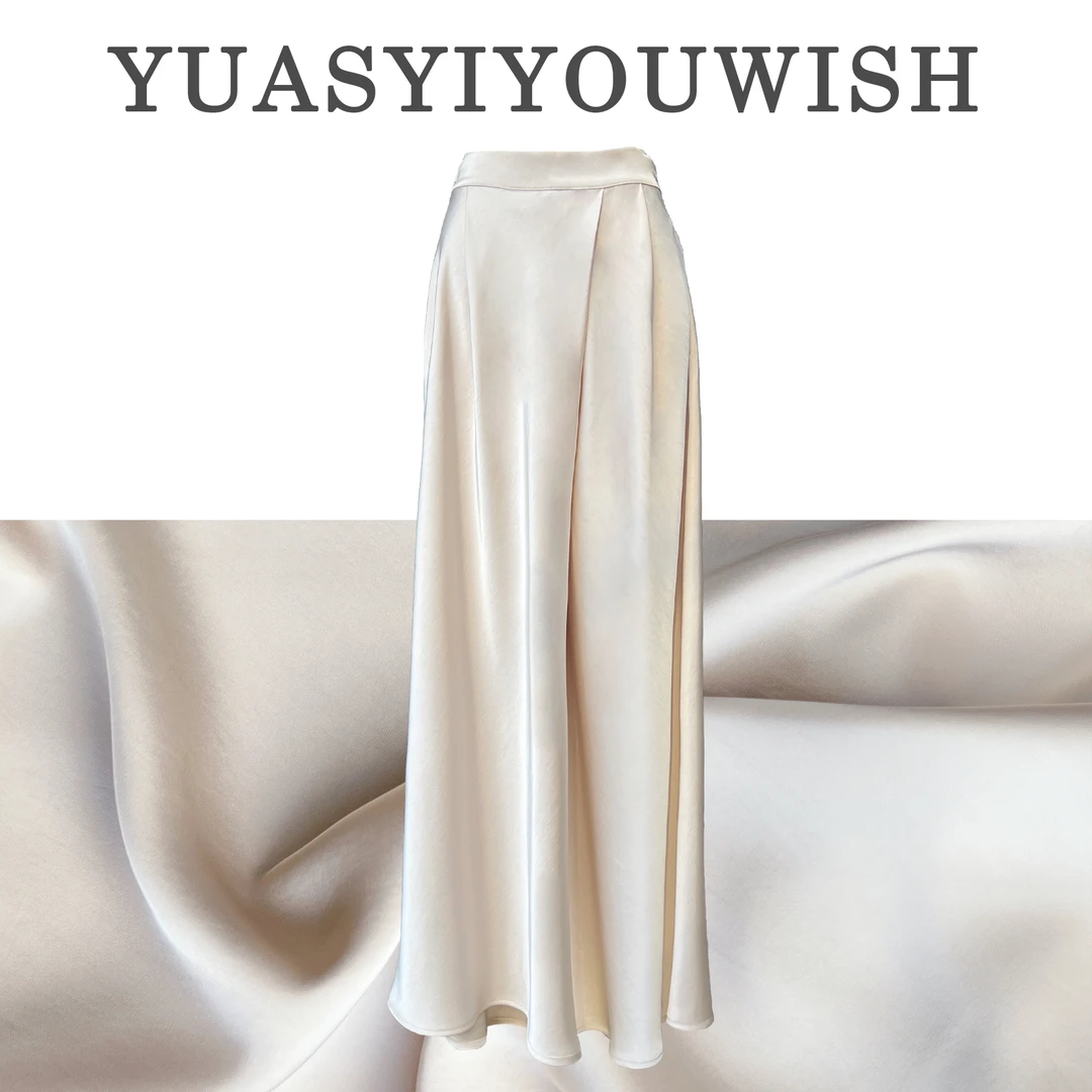 YUASYIYOUWISH[X Y]|“一夜开”设计师版型垂坠感舒适阔腿裙裤