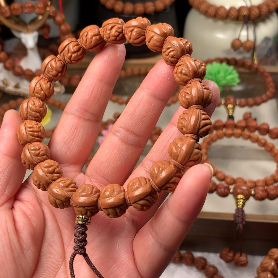 桃核吊坠小金豆手持14