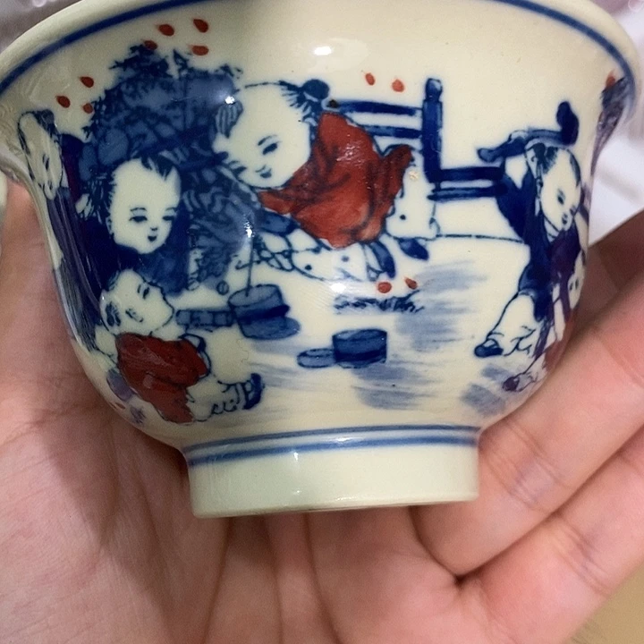 摆件景德镇陶瓷主人杯2456