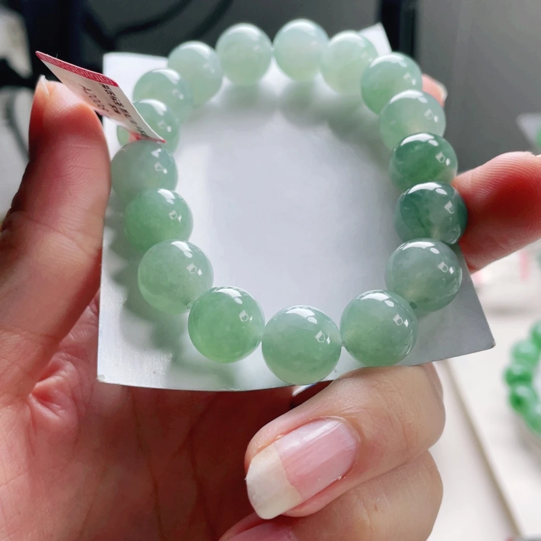 翡翠未镶嵌手链手串12+