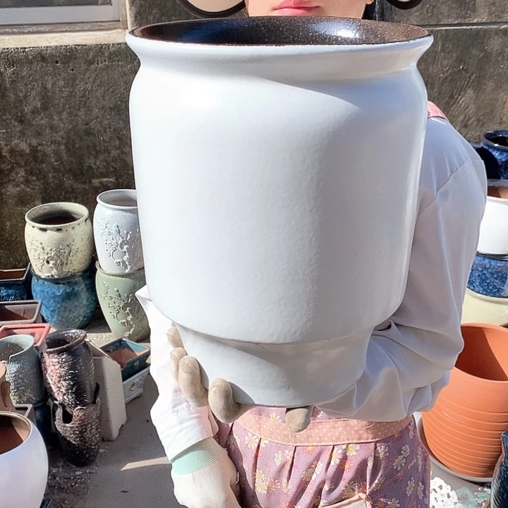 紫砂花盆正品口25高31