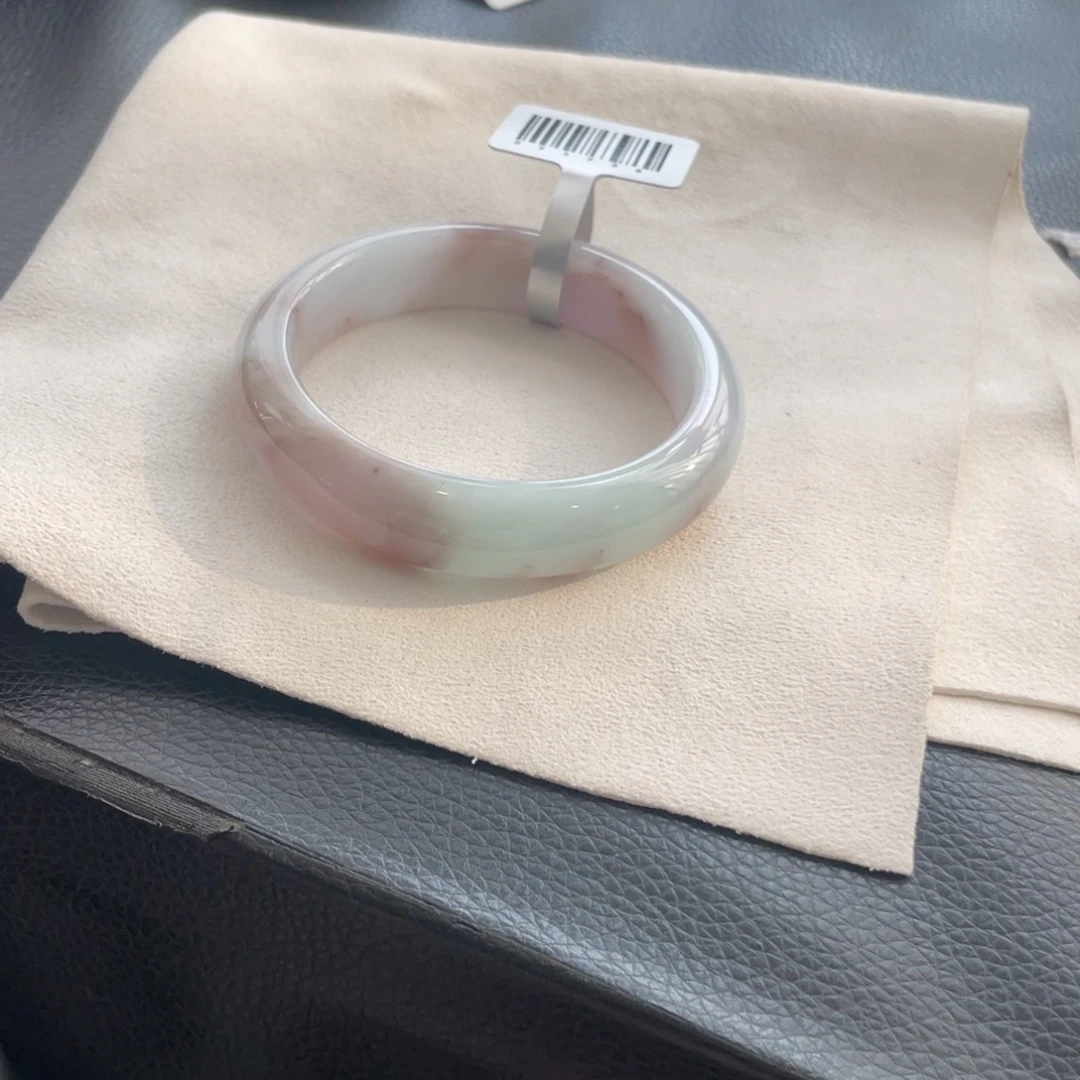 翡翠未镶嵌手镯纹54.5正圈