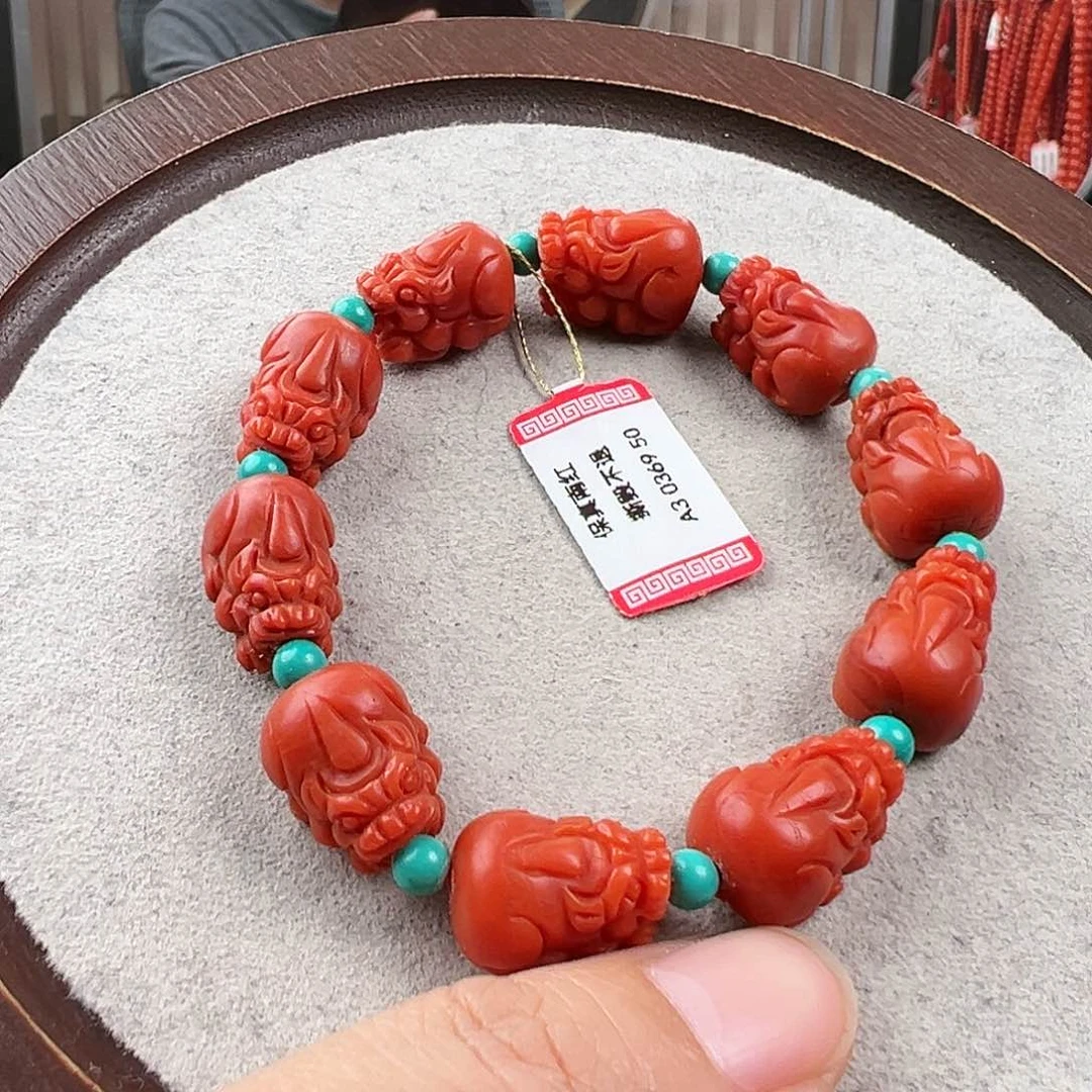 南红玛瑙手串未镶嵌