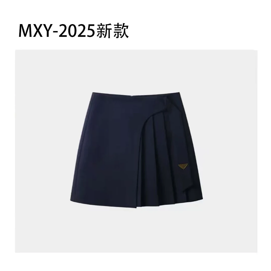 【1120】灰色显瘦百褶裙 2025春秋新款中高腰短裙 小A字显高半身裙