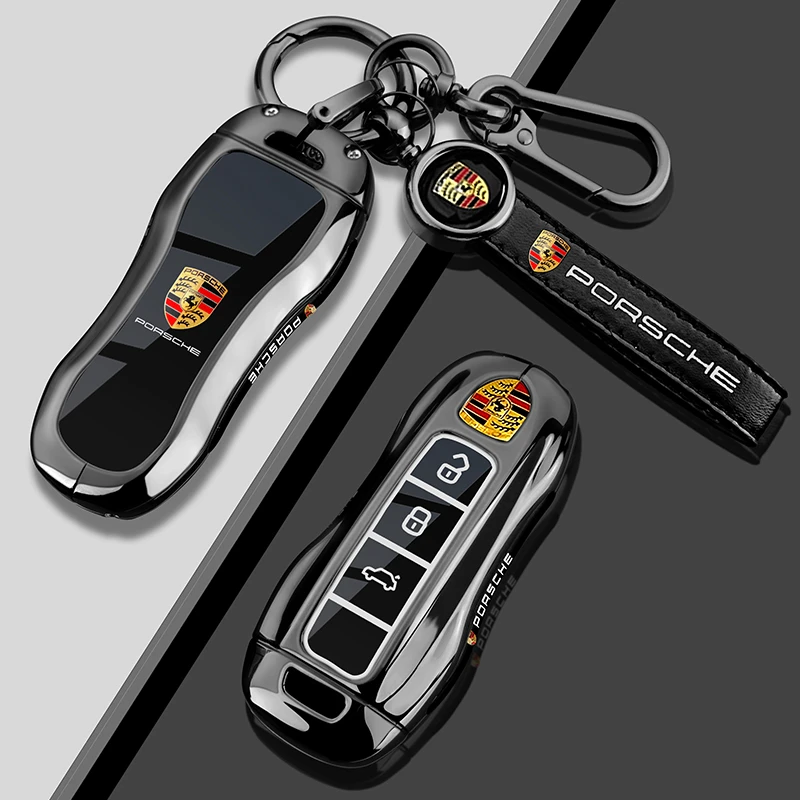 适用保时捷帕拉梅拉钥匙套2024款Macan玛卡高级卡宴911车718壳扣