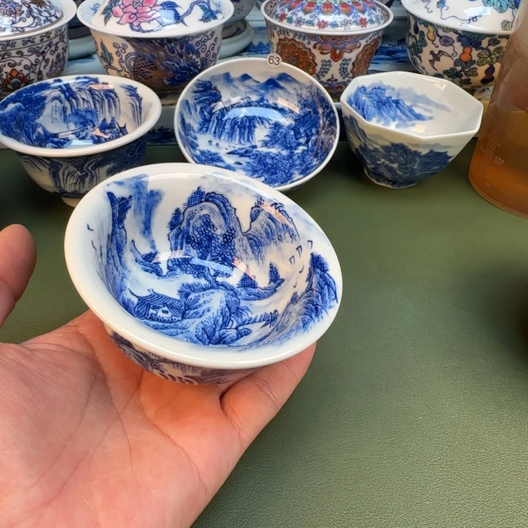 纯手工纯手绘茶具石头66