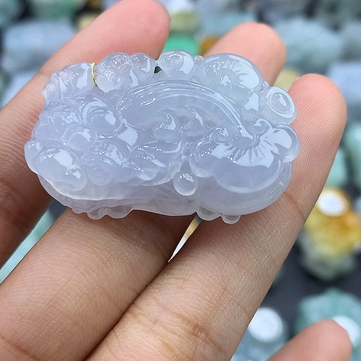 翡翠未镶嵌颈饰天然缅甸翡翠