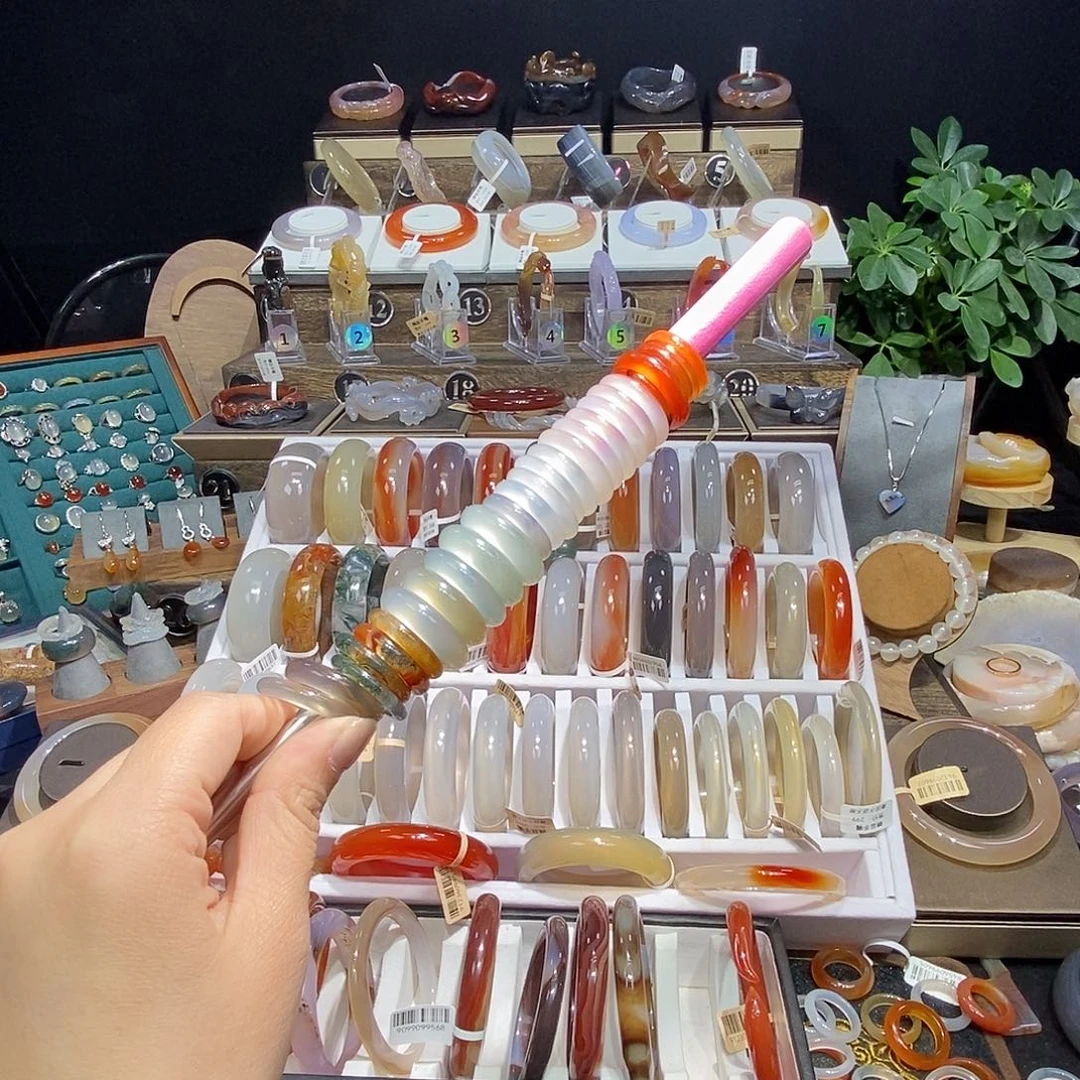 玛瑙/玉髓戒指未镶嵌独****