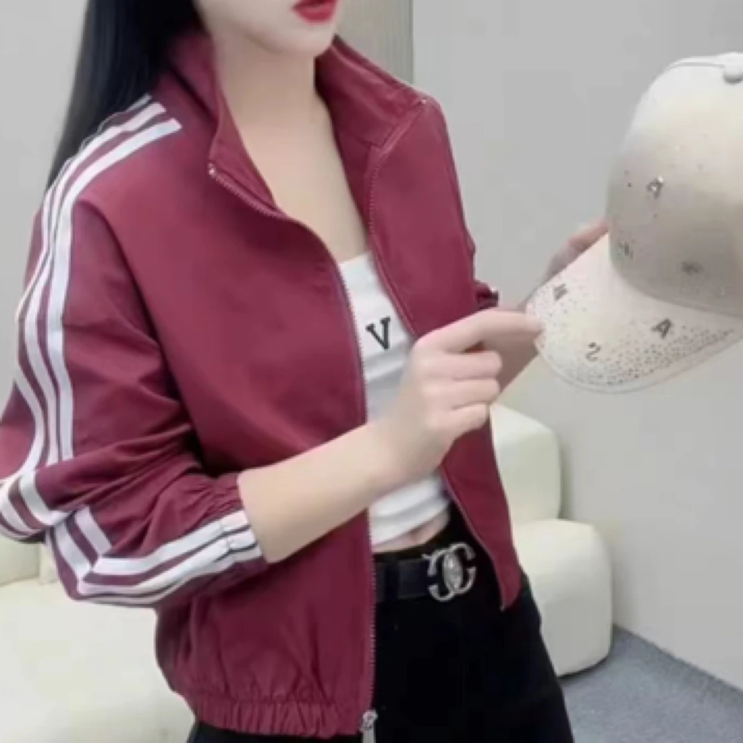 小两口鸿显瘦运动百搭外套3279