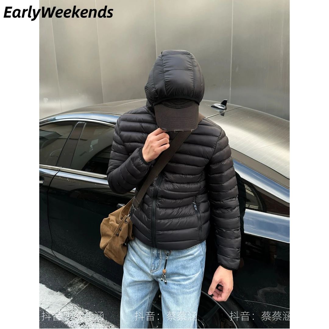 周末早起 美式工装硬核保暖排骨可卸帽棉服秋冬夹克外套内胆上衣