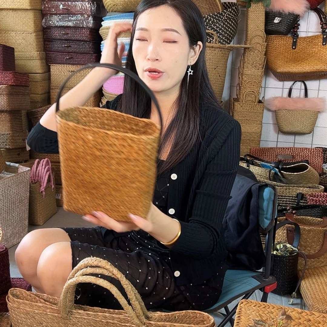 草编草编包/草编收纳盒微瑕疵