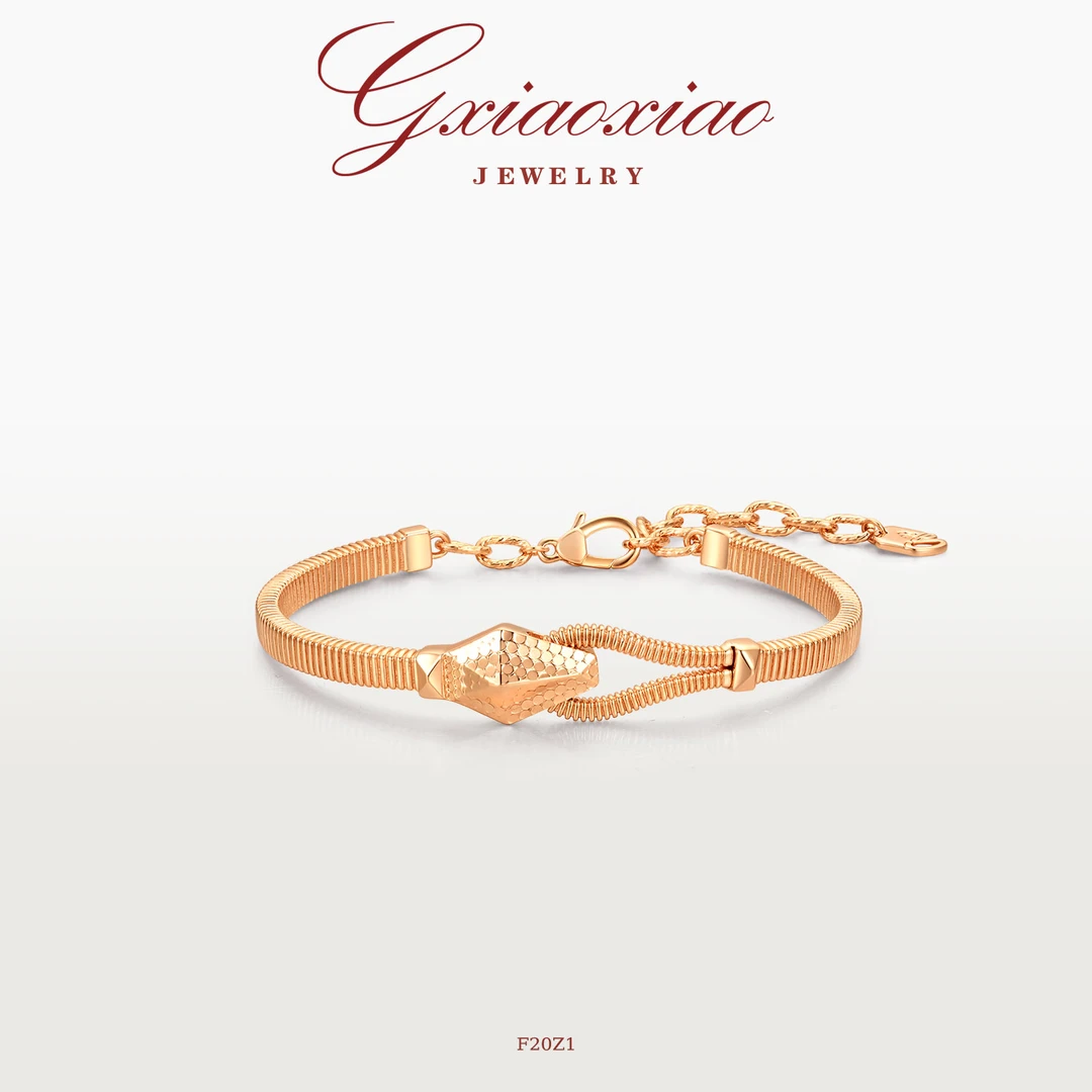 G XIAOXIAO 手镯法式气质优雅高级设计感蛇形手镯 F20Z1新年礼物