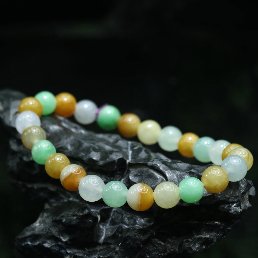 26天然缅甸翡翠A货多宝珠串/200006/上海嘉禾拍卖