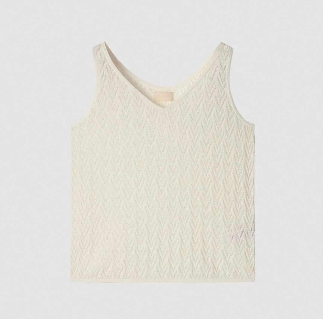 256064-小禾 夏季新款娟丝棉合股纱吊带针织衫背心