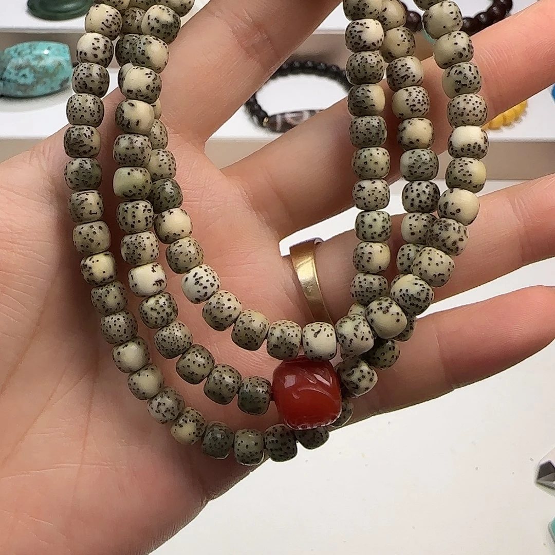 龙脊菩提吊坠星月菩提大留白河豚