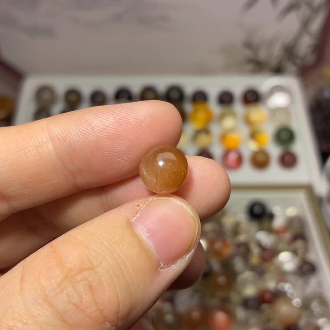 未镶嵌手链水晶10mm兔毛