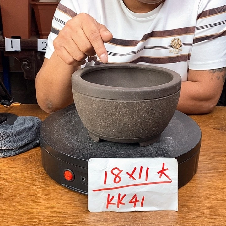 紫砂花盆货号一只KK41