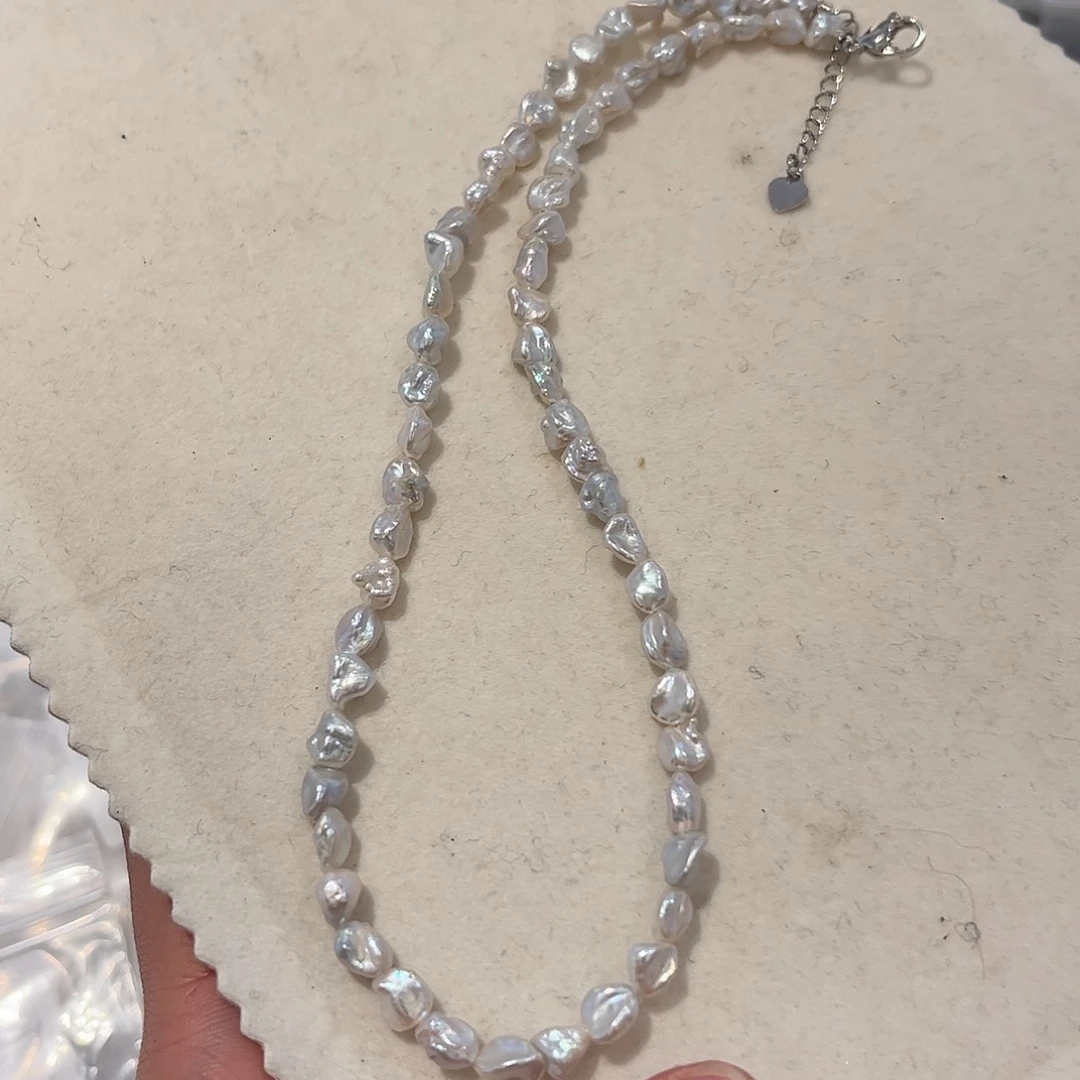 淡水珍珠颈饰合金