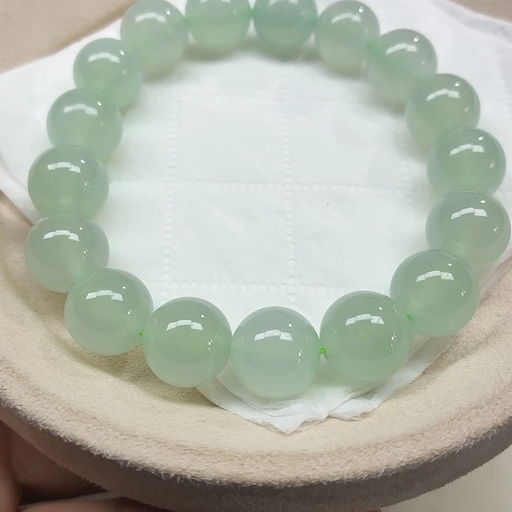 翡翠未镶嵌手链天然缅甸翡翠A货卡12.6