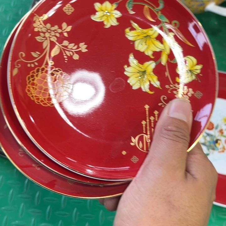 甜***宝骨瓷六寸骨碟四个微瑕