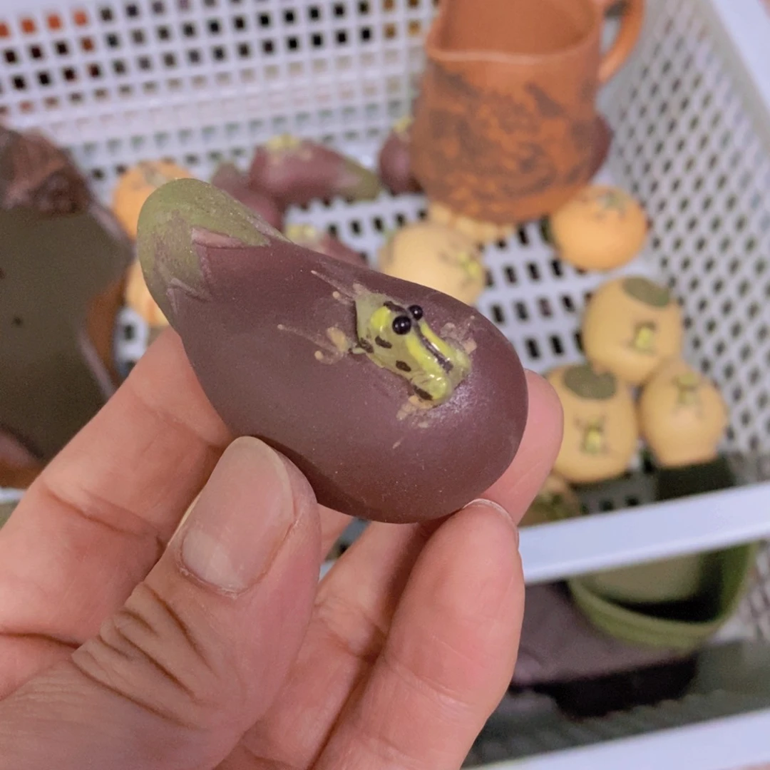 茶杯绿泥紫砂紫砂