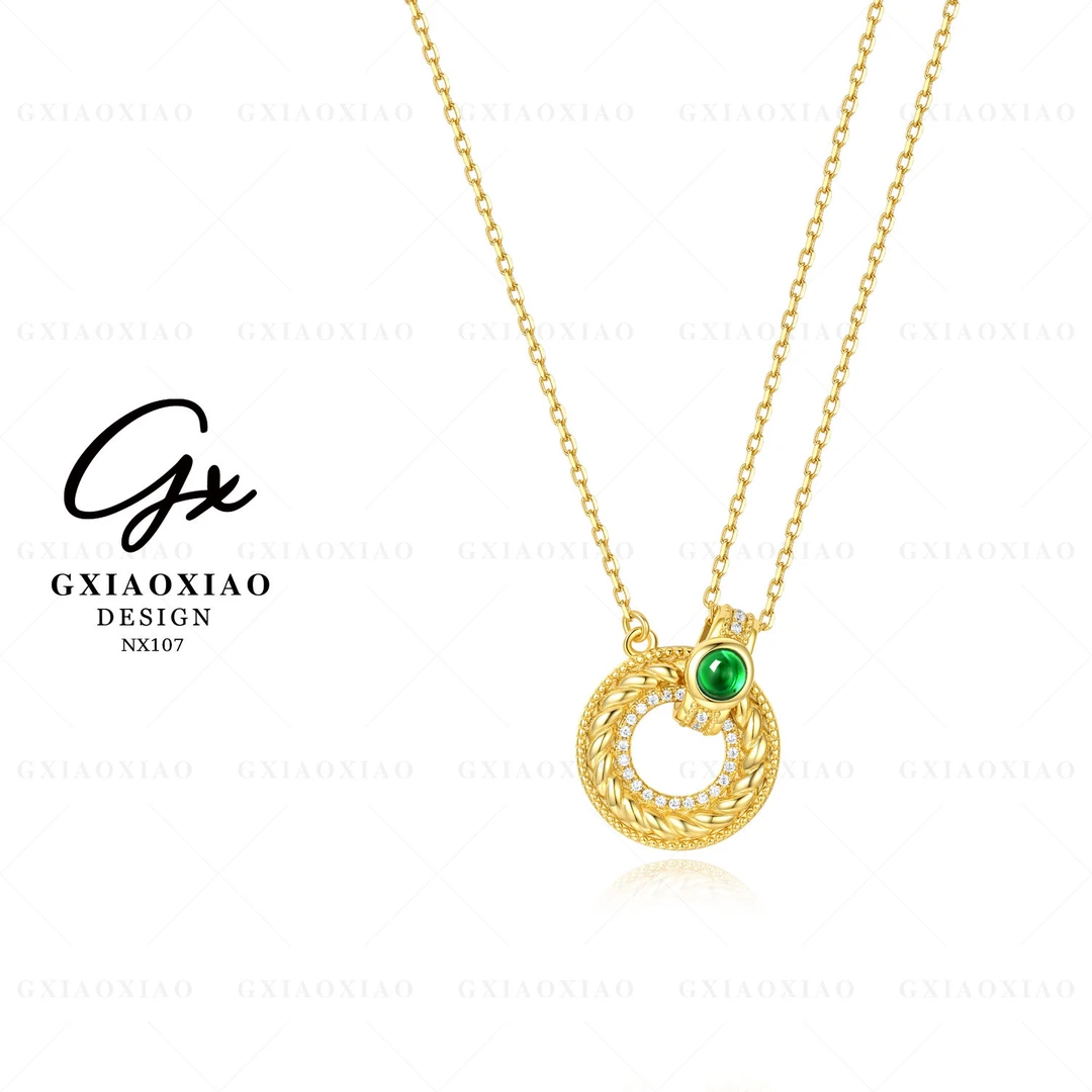 G XIAOXIAO 镀K金 【花漾倾城】气质高级感日常百搭项链 NX107