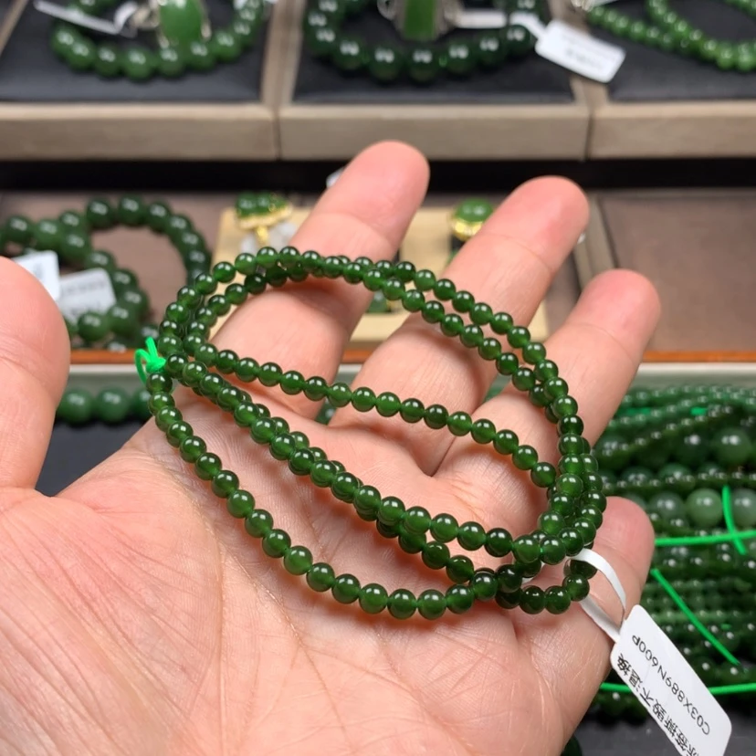 【闪购商品】和田玉（碧玉）颈饰未镶嵌伤****美4m m