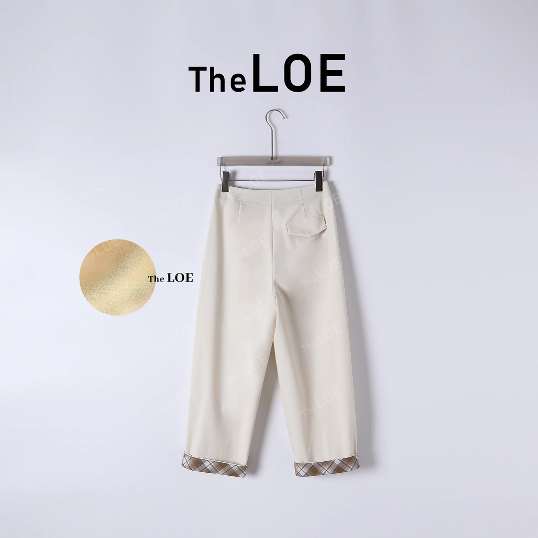 TheLOE/拉家翻遍直筒休闲裤#LE-25206