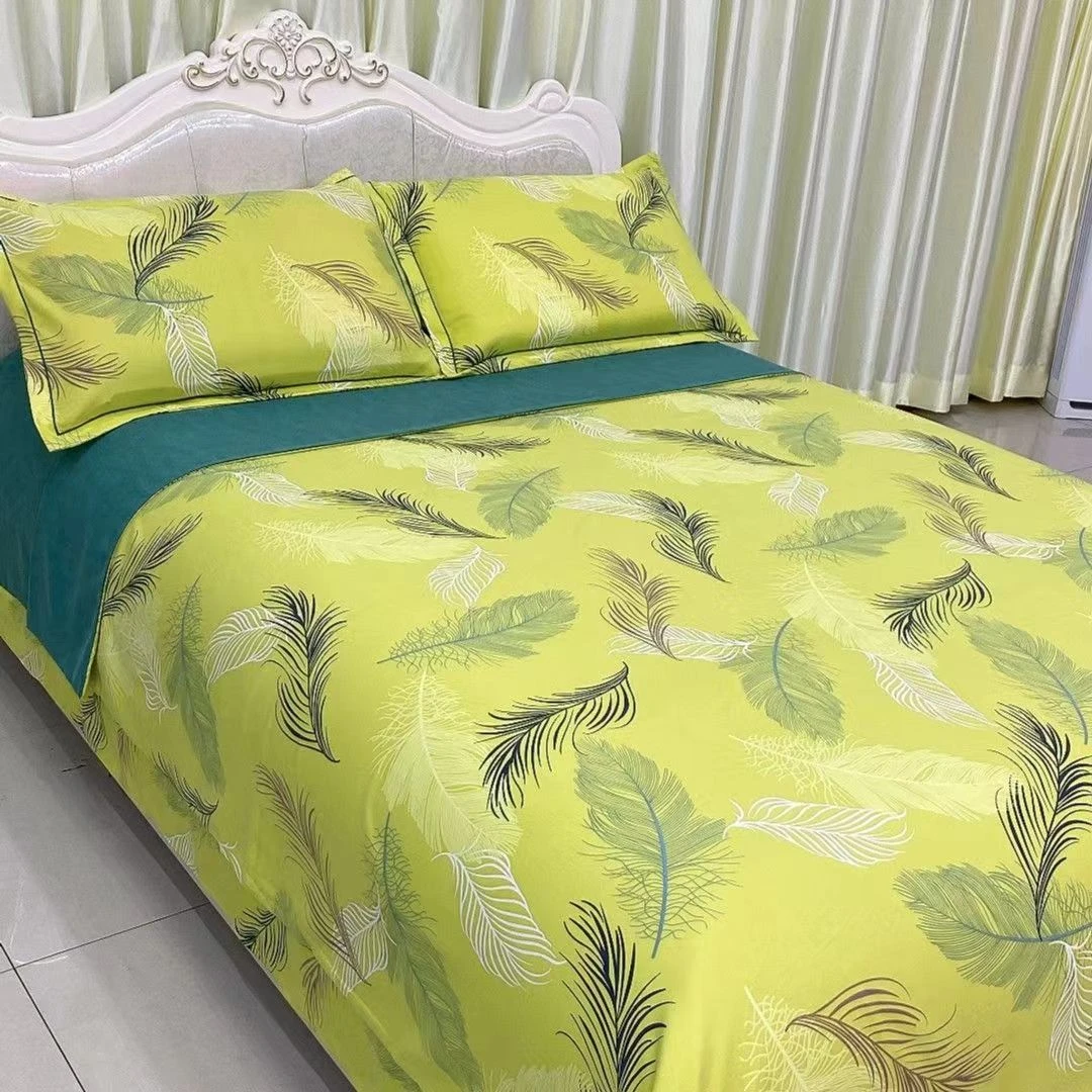 四件套-轻羽飞扬（床裙纯色）