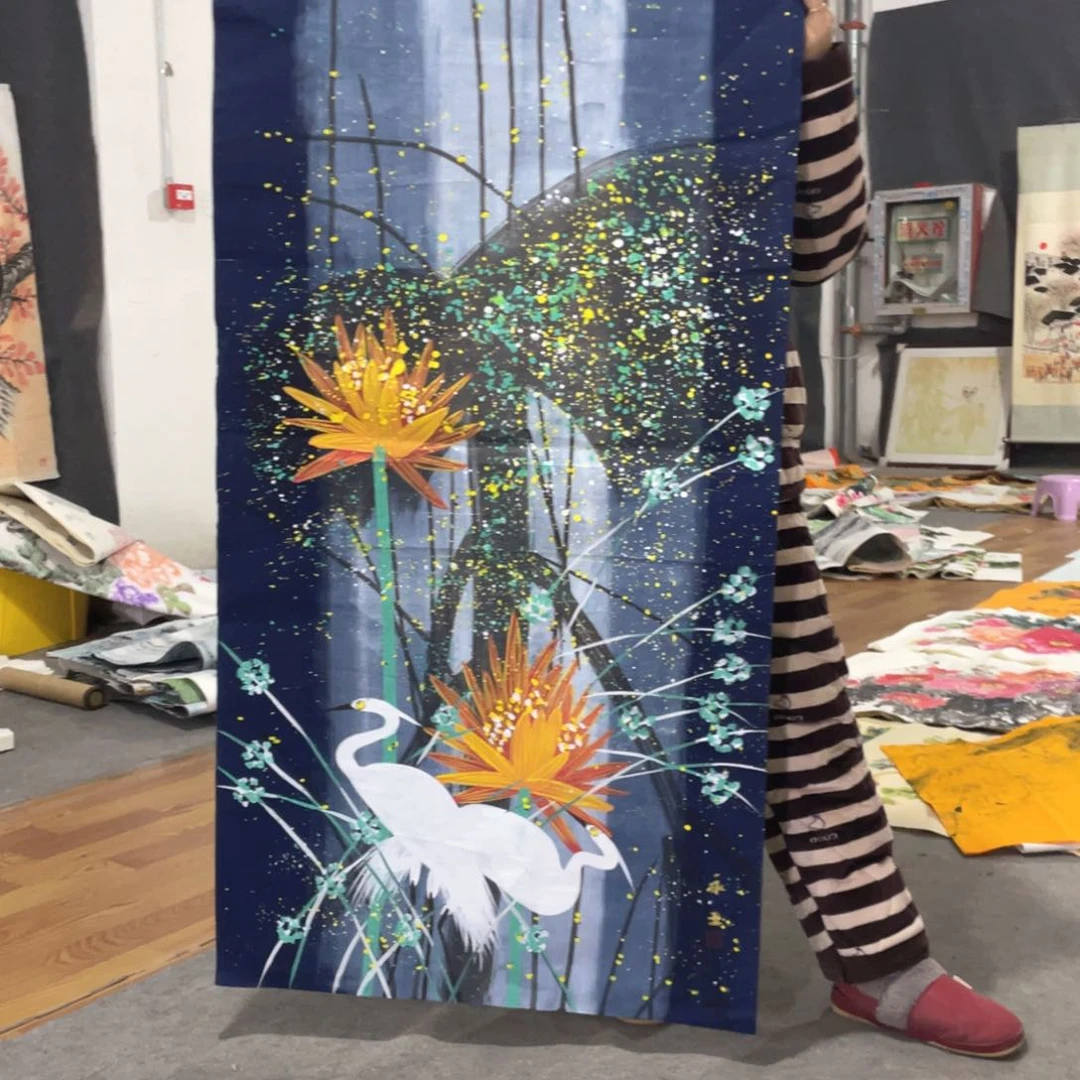 国画 国画作品画心一张