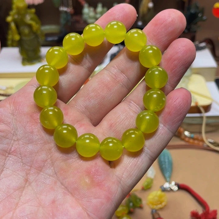 蛇纹石玉手链未镶嵌