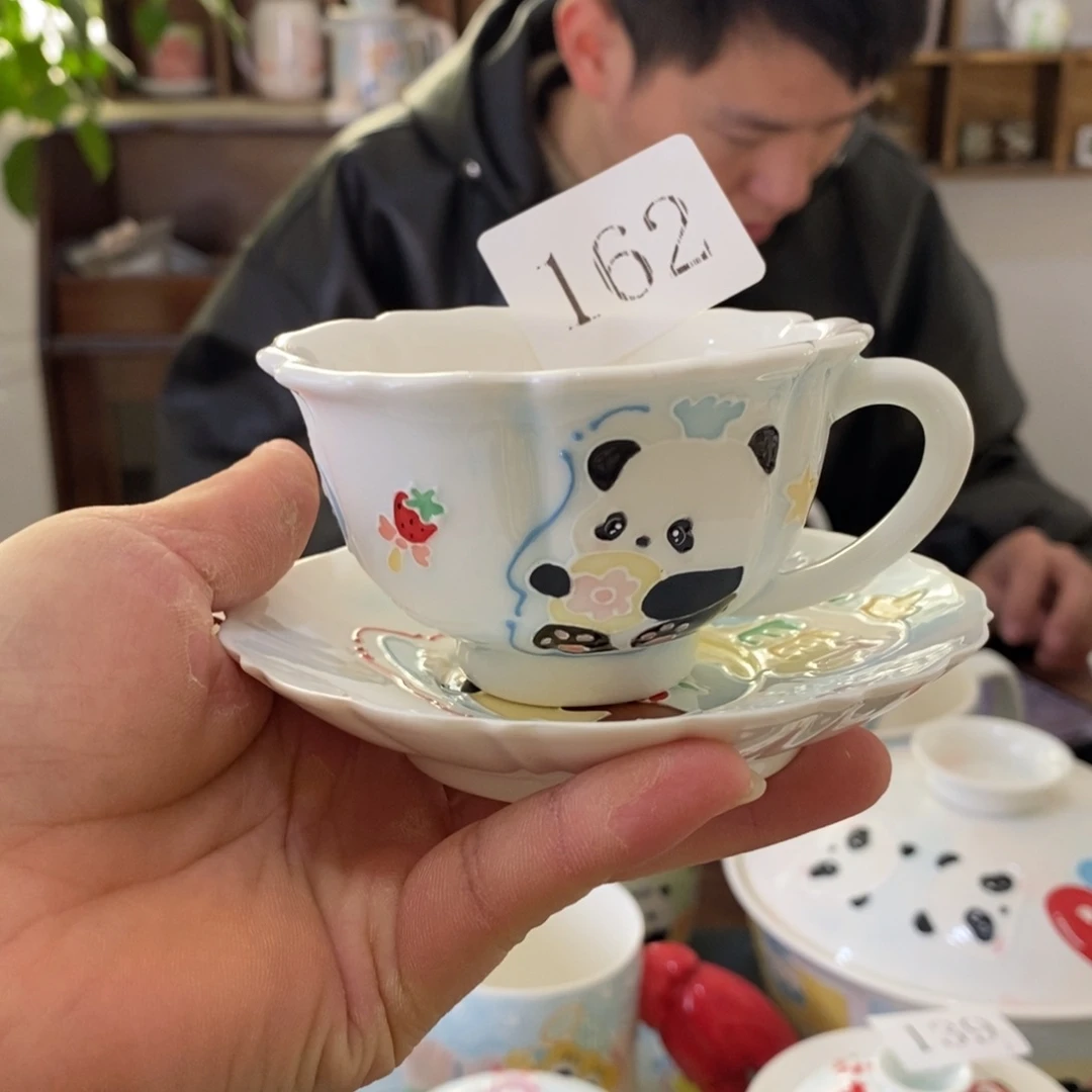 瓷片景德镇釉下彩手绘